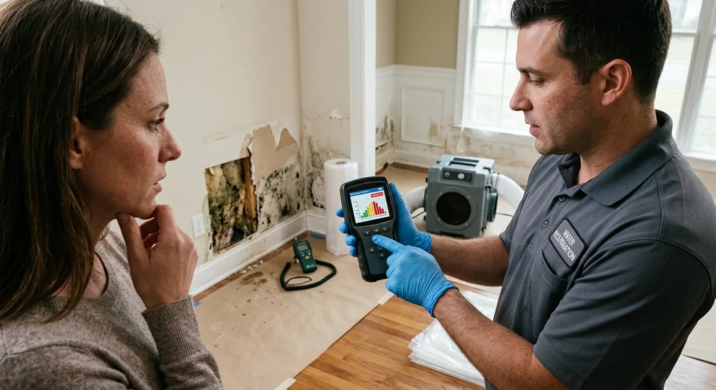 Professional water damage restoration work - What health risks are associated with water damage?